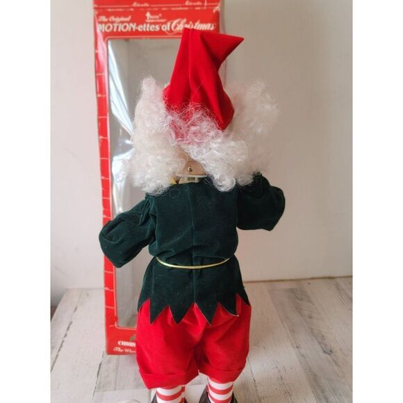 Vintage Telco motionette elf animated Xmas decor santa - Picture 10 of 14